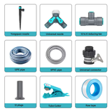  Bộ Hệ Thống Tưới Cây Làm Vườn YIERYI 2501-Z001 – Dễ Lắp Đặt, Tiết Kiệm Nước, Phù Hợp Cho Nhà Kính & Vườn Rau 