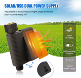  Bộ Tưới Cây Thông Minh Năng Lượng Mặt Trời WiFi YIERYI YG-08W – Van Tưới Tự Động & Cảm Biến Độ Ẩm Đất, Điều Khiển Tuya App, Chống Nước IP65 