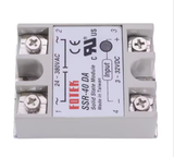  YIERYI THE01421 – Rơ-le Trạng Thái Rắn SSR 1 Pha 3–32VDC / 24–380VAC | Solid State Relay Dòng 10A–90A 