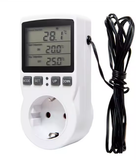  Ổ cắm điều khiển nhiệt độ YIERYI THE01846 – Dải -40~120°C, màn hình lớn, công suất 3680W, ổ cắm EU, hẹn giờ & kiểm soát nhiệt độ chính xác 