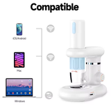  Kính hiển vi điện tử WiFi TTE01517 – Phóng đại 1000X HD, hỗ trợ WiFi/Type-C, pin 800mAh, quay video & chụp ảnh, phù hợp học tập và sửa chữa kỹ thuật 