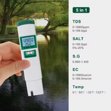  Bút Đo Nước Bluetooth 5 Trong 1 YIERYI BT-98603 – Đo TDS, Muối, Tỷ Trọng, EC, Nhiệt Độ Chính Xác Cao 