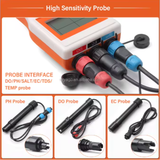  Máy Đo Nước 6 Trong 1 YIERYI YK-100 – Đo Oxy Hòa Tan, pH, EC, TDS, Độ Mặn, Nhiệt Độ Chính Xác Cao 