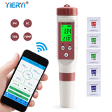  Máy Đo pH Bluetooth YIERYI BLE-9908 – 4 Trong 1 Đo pH, TDS, EC, Nhiệt Độ Chính Xác Cao, Kết Nối Bluetooth 