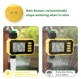  Bộ Hẹn Giờ Tưới Cây Năng Lượng Mặt Trời YIERYI YG-366 – Van Tưới Tự Động 1 Đầu Ra, Cảm Biến Mưa, Pin Sạc 2000mAh 