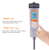  Máy Đo Độ Dẫn Điện Đất Bluetooth YIERYI BT-761 – 4 Trong 1 Đo EC, TDS, CF, Nhiệt Độ Chính Xác Cao 