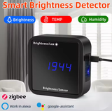  Cảm biến ánh sáng 3 trong 1 Tuya Zigbee THE01886 – đo sáng, nhiệt độ, độ ẩm, hiển thị thông minh, kết nối Zigbee 