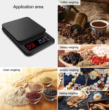  Cân pha cà phê điện tử TSC01756 – Cân nhỏ gọn 5kg/0.1g, hẹn giờ pha cà phê, LCD hiển thị rõ nét, pin AAA tiện dụng 