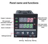  YIERYI RKC REX-C100 – Bộ Điều Khiển Nhiệt Độ Kỹ Thuật Số Thông Minh | Intelligent Temperature Controller Chính Xác Cao 
