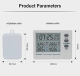  Máy Đo Nhiệt Độ & Độ Ẩm WiFi Trong Nhà Ngoài Trời YIERYI TTE35136 – Màn Hình Lớn, Kết Nối Không Dây, Hiển Thị Lịch Vạn Niên 