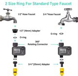  Bộ Hẹn Giờ Tưới Cây Tự Động YIERYI ECF-SGW10 – Một Đầu Ra, Màn Hình LCD, Chống Nước IP55, Lập Trình Linh Hoạt 