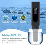  Bút Đo Nước 5 Trong 1 YIERYI THE01858 – Đo pH, EC, TDS, Độ Mặn, Nhiệt Độ | Màn Hình Màu, Sạc USB 