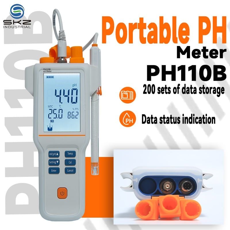  Máy Đo pH Cầm Tay Chống Nước SKZ PH110B 