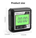  Thước đo góc điện tử YIERYI 4×90° – Inclinometer, thước thủy kỹ thuật số, độ chính xác ±0.1°, vỏ ABS, từ tính, đạt chuẩn CE/FCC 