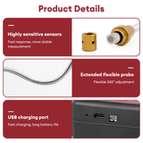  YIERYI LD610 – Máy Dò Khí Cháy Cầm Tay Chính Xác Cao | Phát Hiện Rò Rỉ Khí CH₄, C₄H₁₀, Pin Sạc USB, Độ Nhạy Điều Chỉnh 