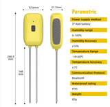  Máy Đo Độ Ẩm & Nhiệt Độ Đất Bluetooth Chống Nước YIERYI SGS08 – Theo Dõi Qua Ứng Dụng, Lưu Dữ Liệu Tự Động 