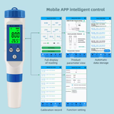  Máy Đo 5 Trong 1 Bluetooth YIERYI BLE-9909 – Đo pH, EC, TDS, Nhiệt Độ, Độ Mặn Chính Xác, Lưu Dữ Liệu Excel 