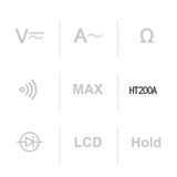  Ampe Kìm Kỹ Thuật Số Habotest HT200A 2000 Counts – Kẹp Dòng AC 200A, Đo AC/DC 600V 
