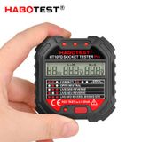  Máy Kiểm Tra Ổ Cắm Habotest HT107D – RCD Test, LCD, Chuẩn EU Plug 