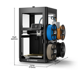  Máy in 3D FDM đa màu Flashforge AD5X – In 4 màu – Khổ in 220×220×220 mm 