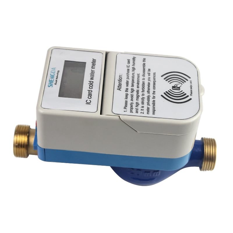  Đồng Hồ Nước Trả Trước Nhiều Thẻ IC Shengda MULTI-IC – Quản Lý Nhiều Người Dùng 