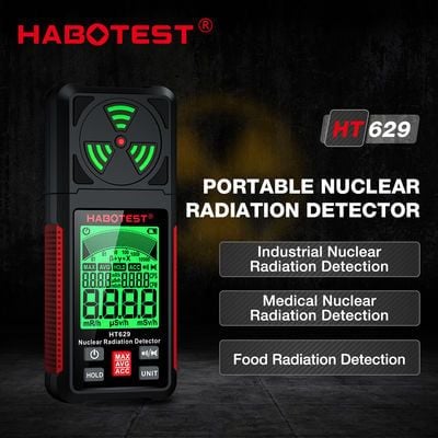  Máy Đo Phóng Xạ Geiger Habotest HT629 – X-ray/Beta/Gamma, Data Hold 