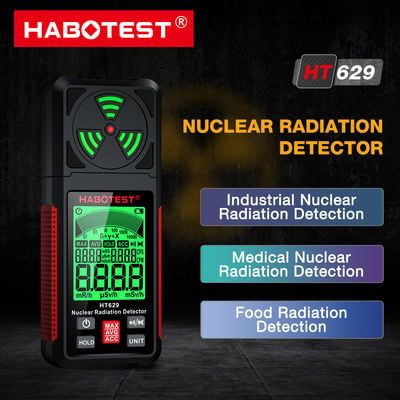  Máy Đo Phóng Xạ Geiger Habotest HT629 – X-ray/Beta/Gamma, Data Hold 