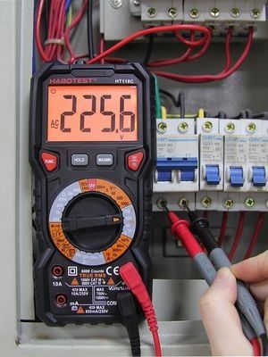  Đồng Hồ Vạn Năng Kỹ Thuật Số Habotest HT118C 6000 Counts – True RMS, Đo 1000V, Điện Dung/Tần Số/Nhiệt Độ 