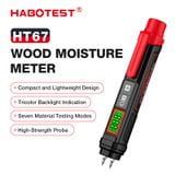  Máy Đo Độ Ẩm Gỗ Habotest HT67 – 0–58%, ±2%, Dạng Bút 