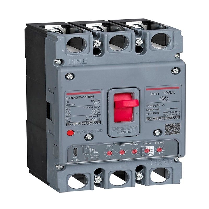  Máy cắt khối điện tử MCCB Delixi CDM3E 