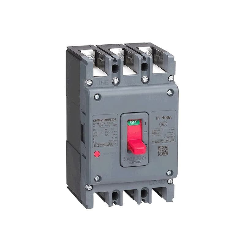  Máy cắt khối MCCB cho năng lượng mới Delixi CDMNE 