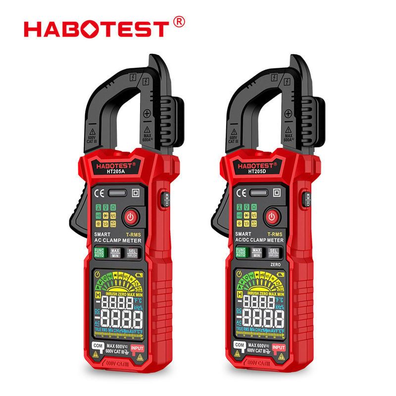  Ampe Kìm True RMS Habotest HT205 – Auto Range, NCV, Inrush, Đo Nhiệt Độ 
