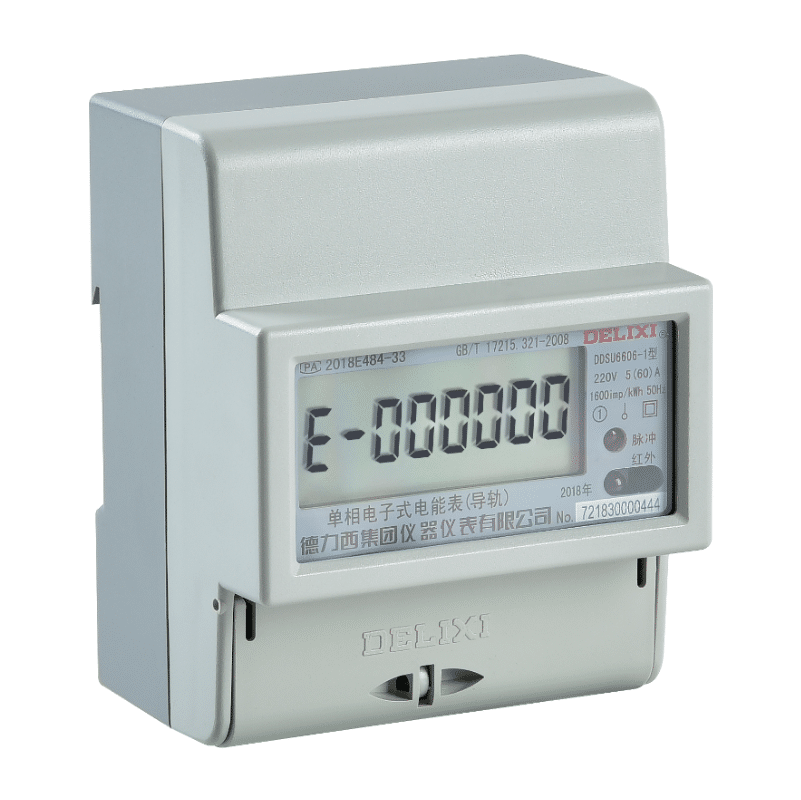  Công tơ điện tử 1 pha gắn ray Delixi DDSU6606-1 
