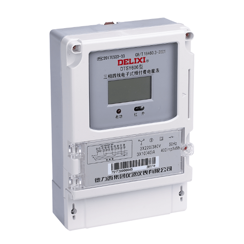 Công tơ điện tử trả trước 3 pha Delixi DTSY606/DSSY606 