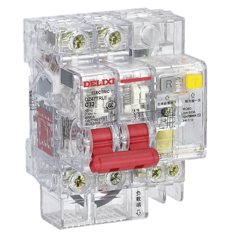  Aptomat chống rò vỏ trong suốt Delixi DZ47TRLE 