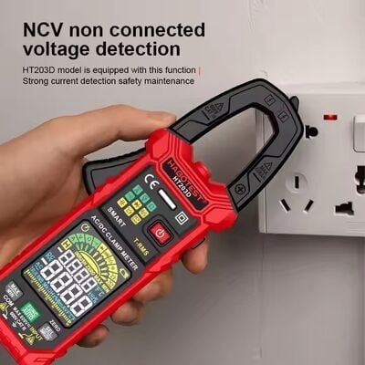  Ampe Kìm True RMS Habotest HT203D 6000 Counts – Kẹp Dòng 600A, NCV, Auto Range 
