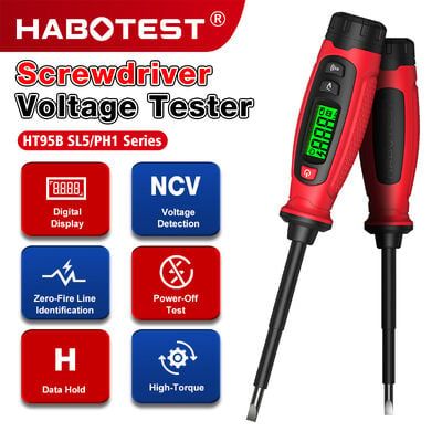  Tua Vít Thử Điện Habotest HT95B – Dải Đo 3V–500V, 50/60Hz 