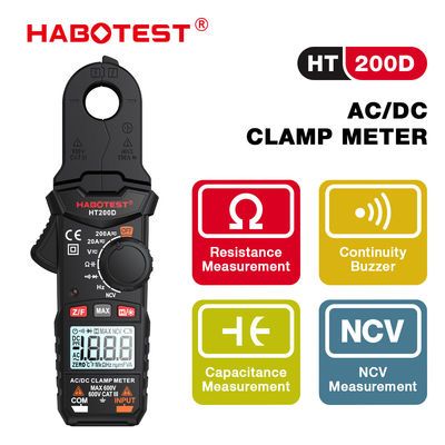  Ampe Kìm True RMS Habotest HT200D – Kẹp Dòng AC/DC 200A, Đo 600V, NCV, Tần Số/Điện Dung 