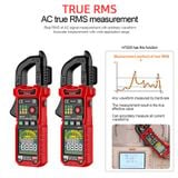  Ampe Kìm True RMS Habotest HT205D 6000 Counts – Kẹp Dòng AC/DC 600A, Auto Range 