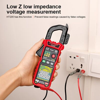  Ampe Kìm True RMS Habotest HT205D 6000 Counts – Kẹp Dòng AC/DC 600A, Auto Range 