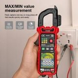  Ampe Kìm True RMS Habotest HT205D 6000 Counts – Kẹp Dòng AC/DC 600A, Auto Range 