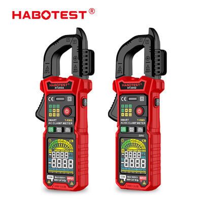  Ampe Kìm True RMS Habotest HT205D 6000 Counts – Kẹp Dòng AC/DC 600A, Auto Range 