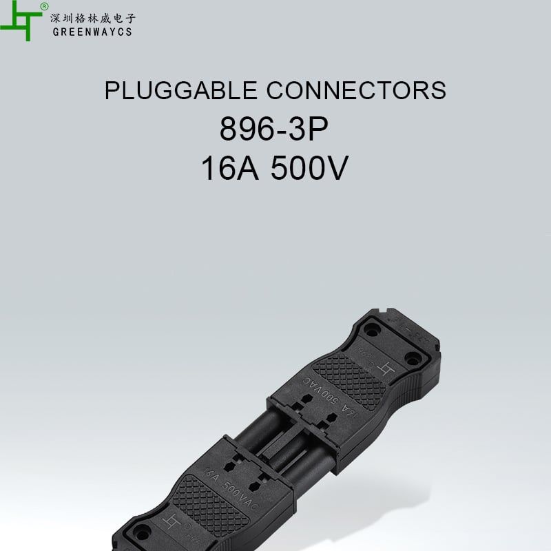  Đầu Nối Dây Greenway 896 / 896-3 IP30 16A 500VAC – 3P 