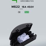  Hộp Đấu Nối Greenway M622 IP20 16A 450VAC – 2P, Dây 0.5–2.5mm² 