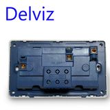  Ổ Cắm Tường Đôi Delviz DZ-H4DS-11, Dual Jack AC, AC 110–250V, 13A 