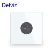  Công Tắc Điều Chỉnh Độ Sáng Delviz DZ-YFD3-32 Mặt Trắng, Dimmer 86×86 mm, AC 110–250V 