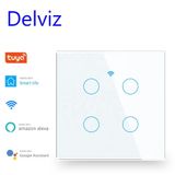  Công Tắc Cảm Ứng Kính Cường Lực DELVIZ DZ-CM1K-31 – Điều Khiển Từ Xa, 16A 