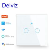  Công Tắc Cảm Ứng Kính Cường Lực DELVIZ DZ-CM1K-31 – Điều Khiển Từ Xa, 16A 