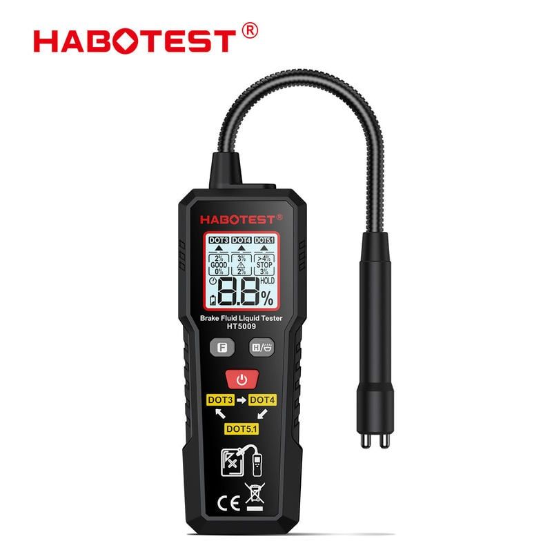  Bút Kiểm Tra Dầu Phanh Habotest HT5009 – DOT3/DOT4/DOT5.1, 0%~4% 