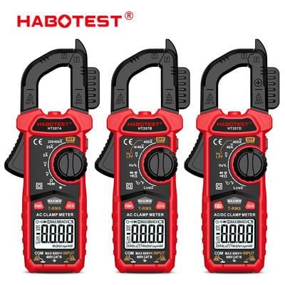  Ampe Kìm True RMS Habotest HT207 – Kẹp Dòng AC/DC, NCV, Inrush, Đo Điện Dung 